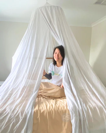 large radiation blocking bed canopy