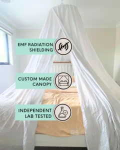 rf blocking bed canopy
