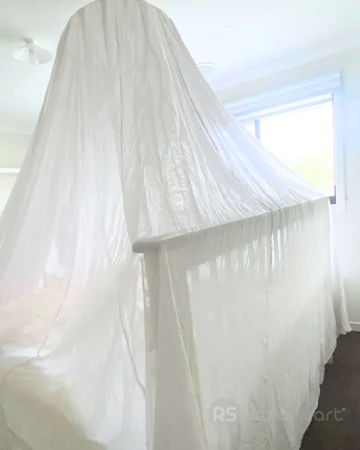 rf blocking bed canopy large