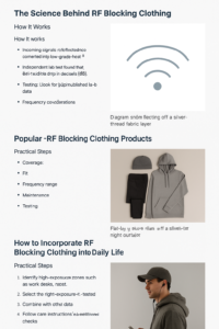 RF blocking clothing