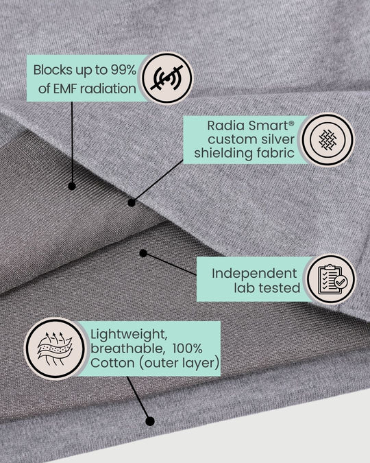 EMF Protection Slouch Beanie - Image 4