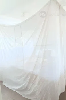 square emf bed canopy