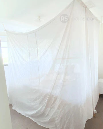 square emf bed canopy