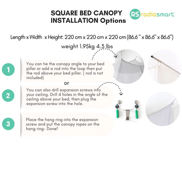 square-emf-blocking-bed-canopy-installation