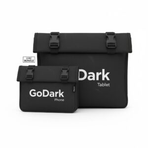 Godark Faraday Bags Small Tablet Phone Bundle 2 Pc - Frequency Blockers