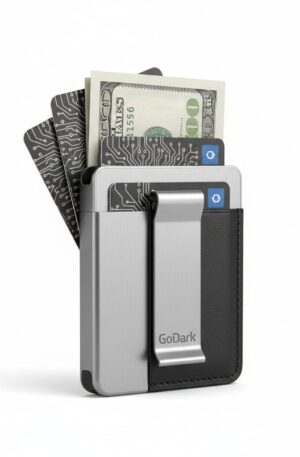 GoDark Slim Wallet - RFID Card Holder with Money Clip