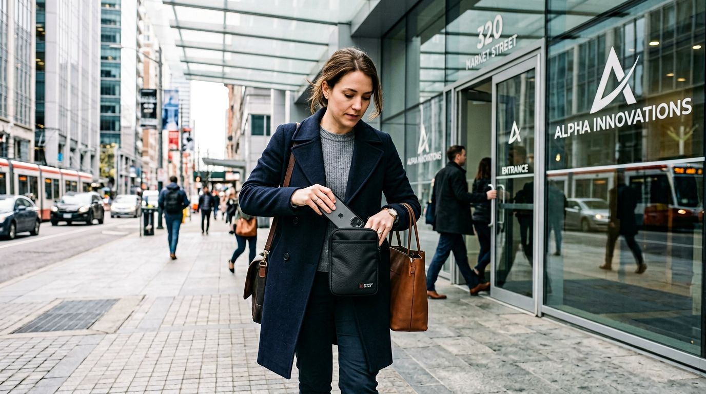 Using a faraday bag for everyday phone privacy protection